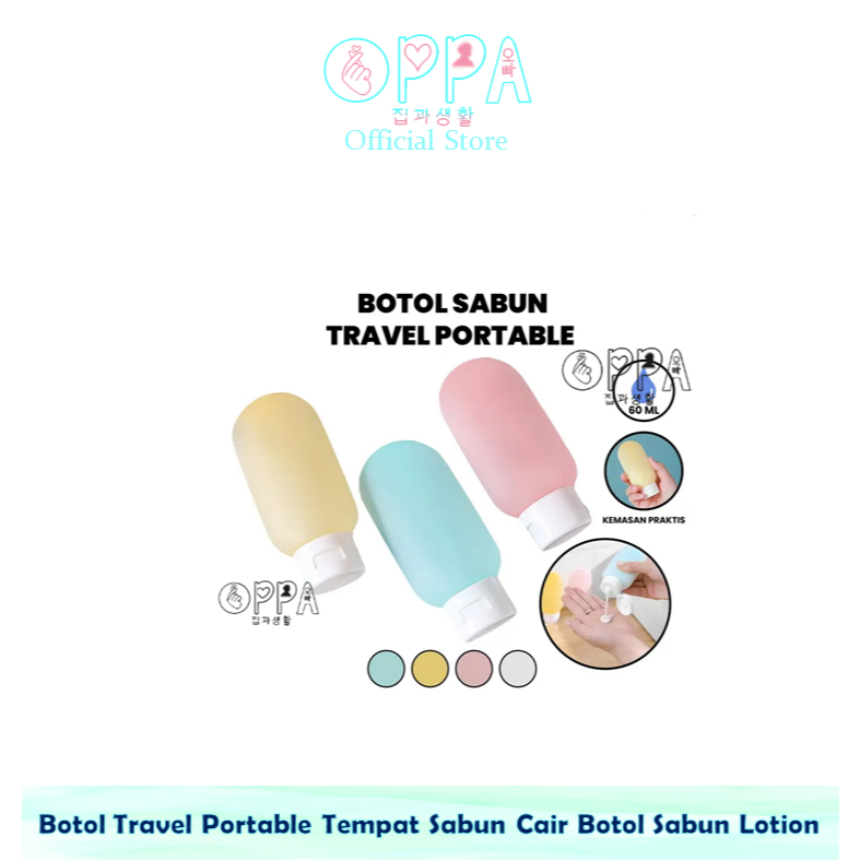 Botol Travel Portable Tempat Sabun Cair Botol Sabun Lotion