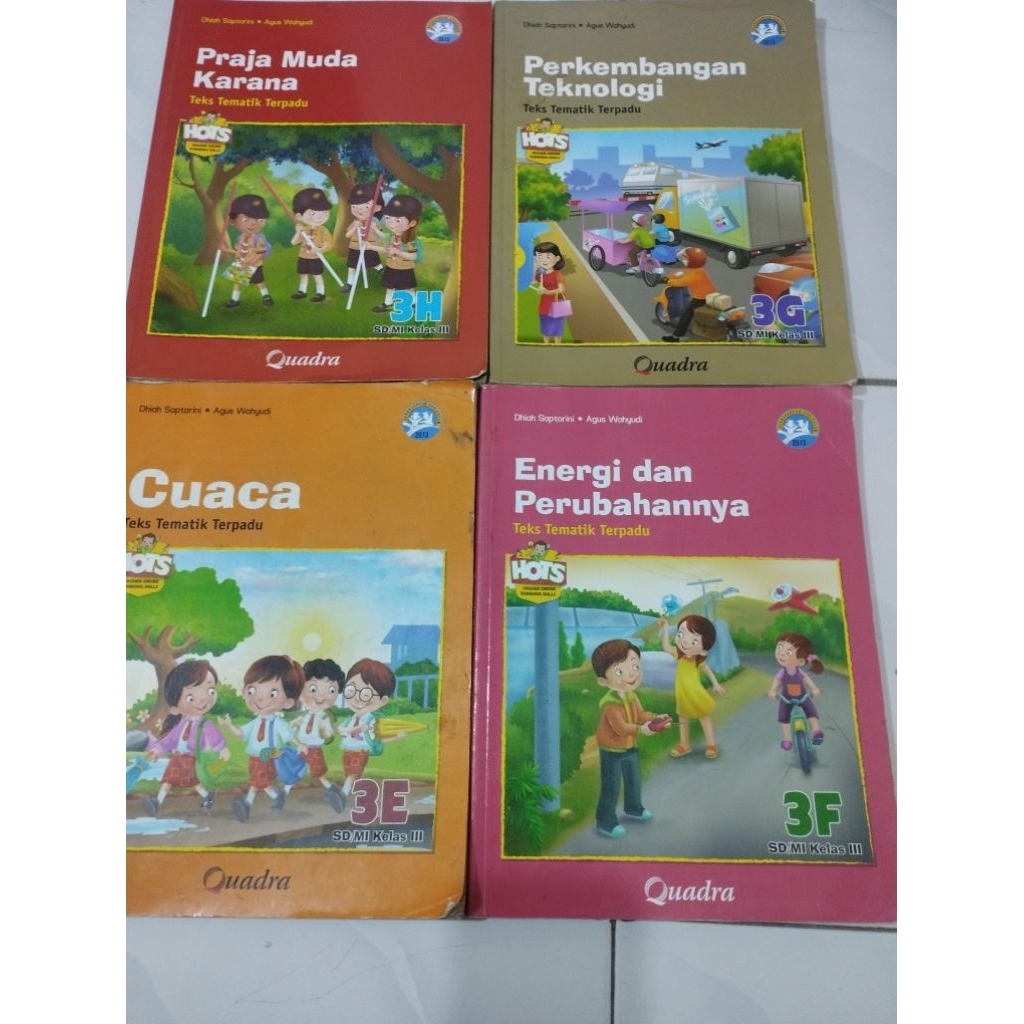 Tematik Terpadu kelas 3 seri E, F, G, H
