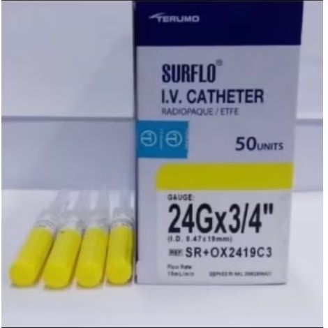iv catheter terumo 24g / Surflo Terumo 24g