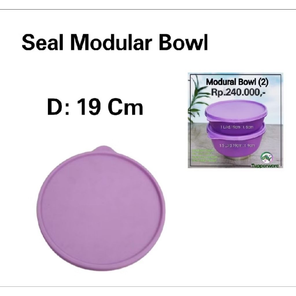 TERMURAH / Tutup modular bowl/ Tupperware / original / baru