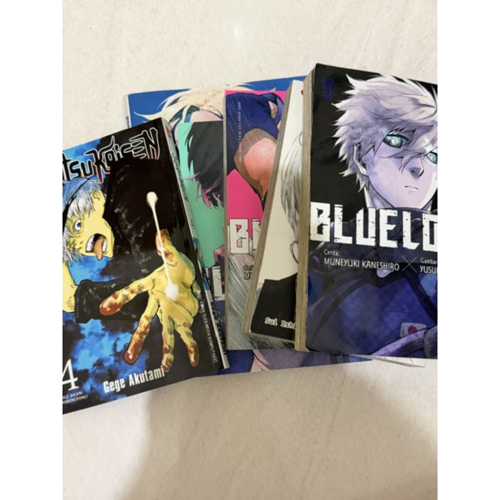 Preloved Anime manga / komik Bluelock, Tokyo Ghoul, Jujutsu Kaisen, death note
