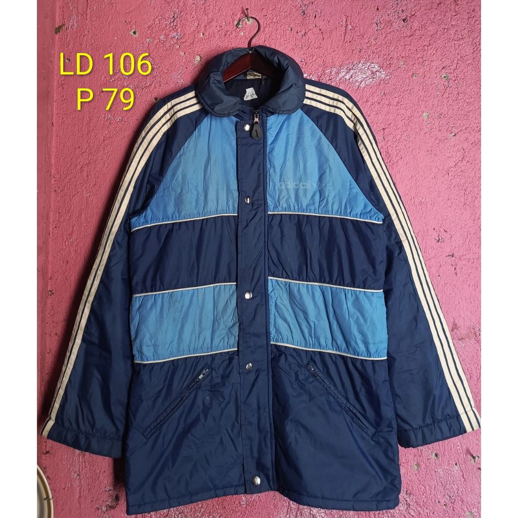 Jaket puffer vintage adidas (MINUS, PERHATIKAN GAMBAR DAN DESKRIPSI)