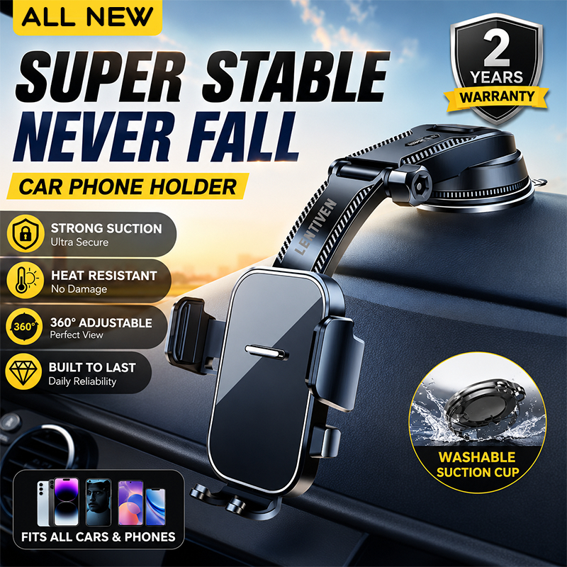 YIBAO Car Phone Holder Dashboard Kaca Mobil Long Neck 360° Dudukan Handphone Universal Free Rotation