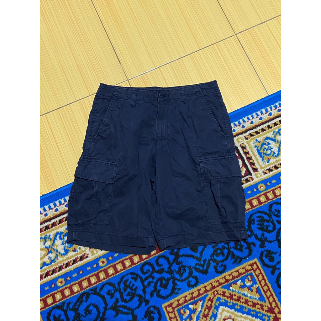 Celana Pendek Cargo Uniqlo Original Navy - size 30