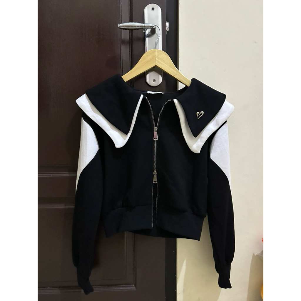 jaket double zipper