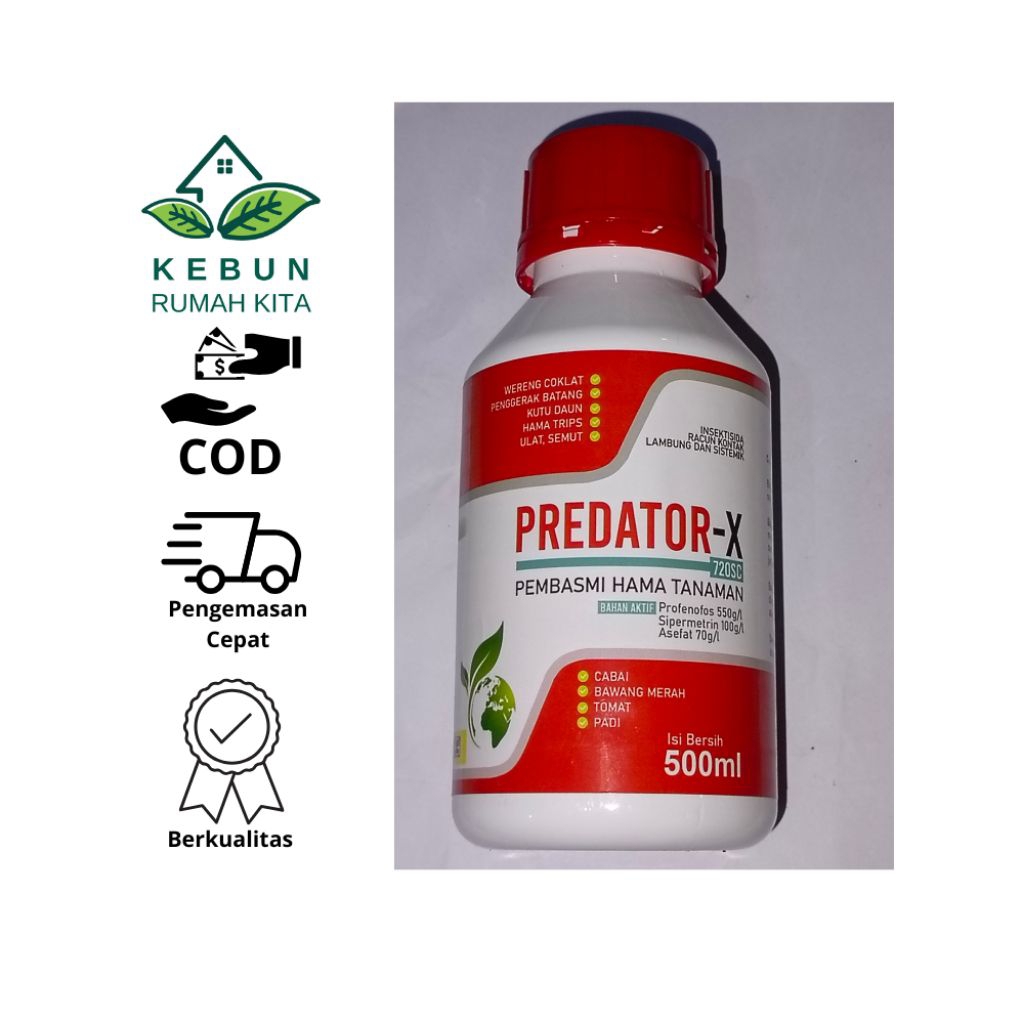 Insektisida Predator-X Pembasmi Hama Tanaman 500ml