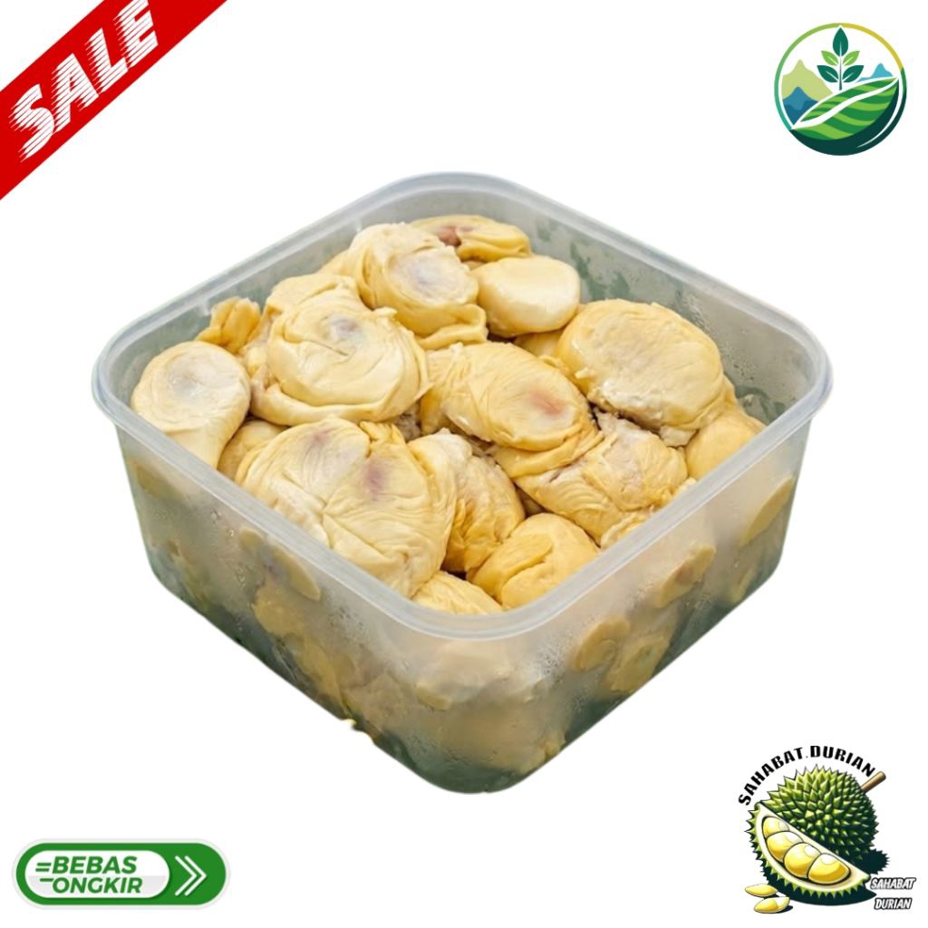 Durian montong | Durian montong kupas 1000 gram | Durian montong manis legit