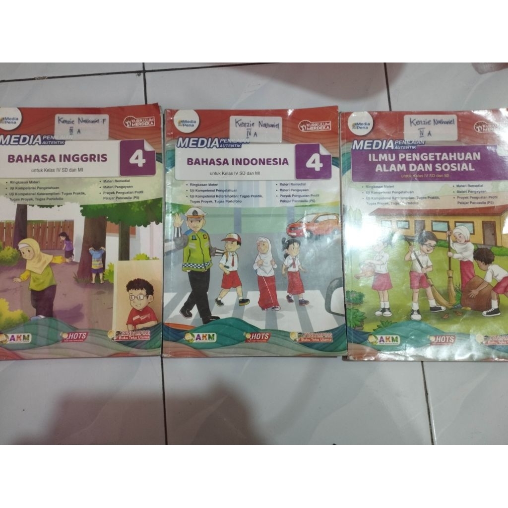 Tiga Serangkai Media Penilaian Autentik Bahasa Indonesia, Bahasa Inggris, IPAS kelas 4