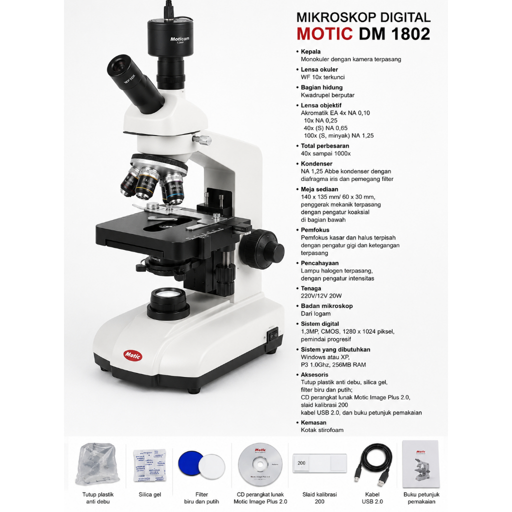 Mikroskop Digital, Motic DM 1802a