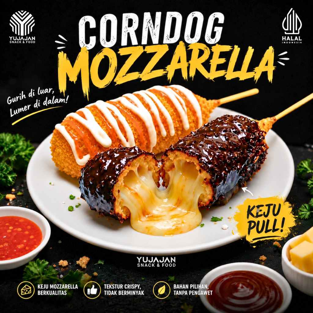 Corndog Mozzarella Frozen (WAJIB BACA DESKRIPSI) Corndog Sosis Mozarella, Corndog Cokelat Mozarella 