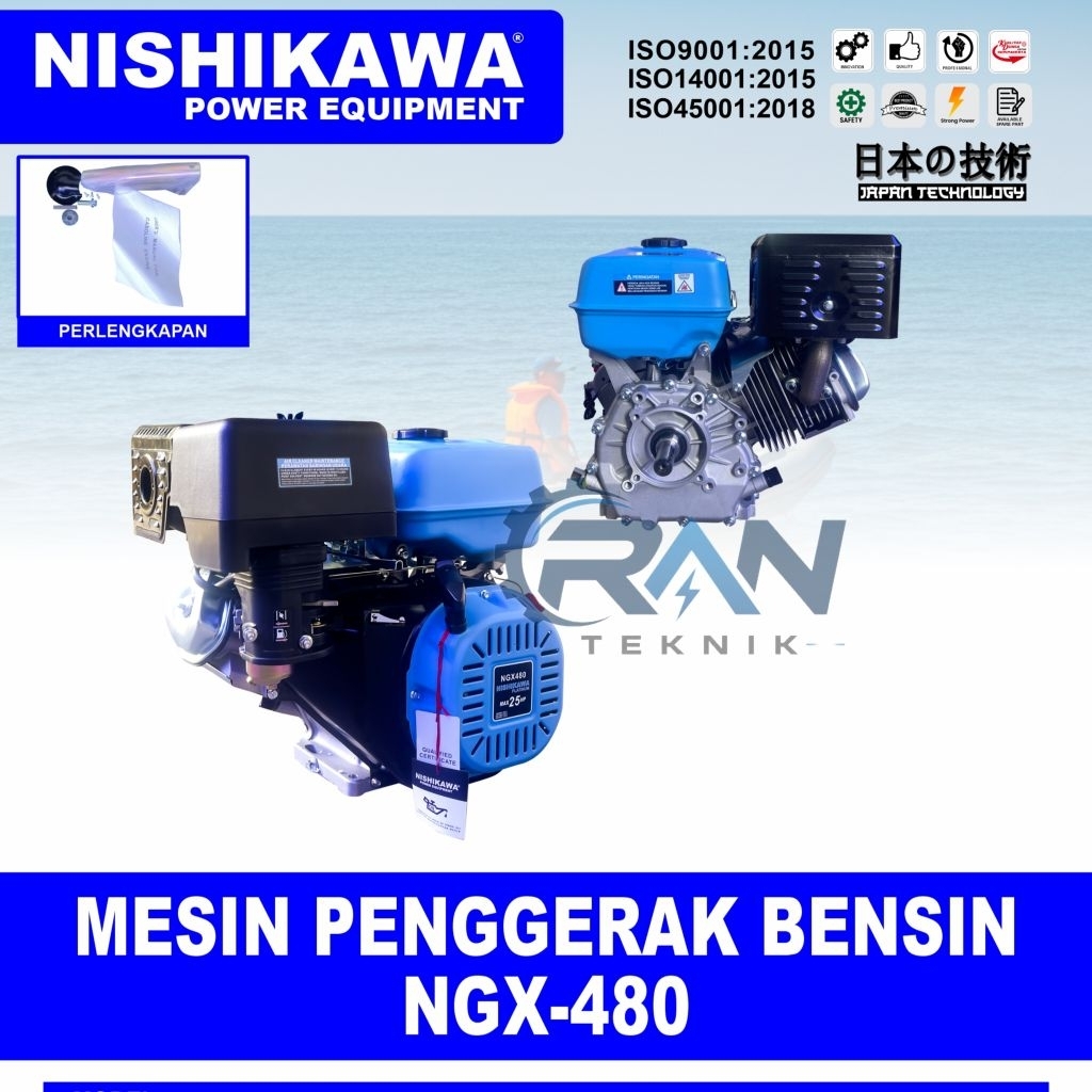 Mesin Penggerak Bensin NISHIKAWA NGX 480 / 25 HP