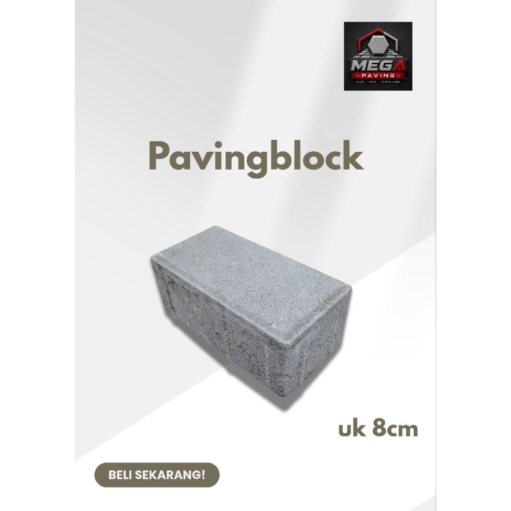 Paving Block tebal 8cm - K250 (harga permeter)
