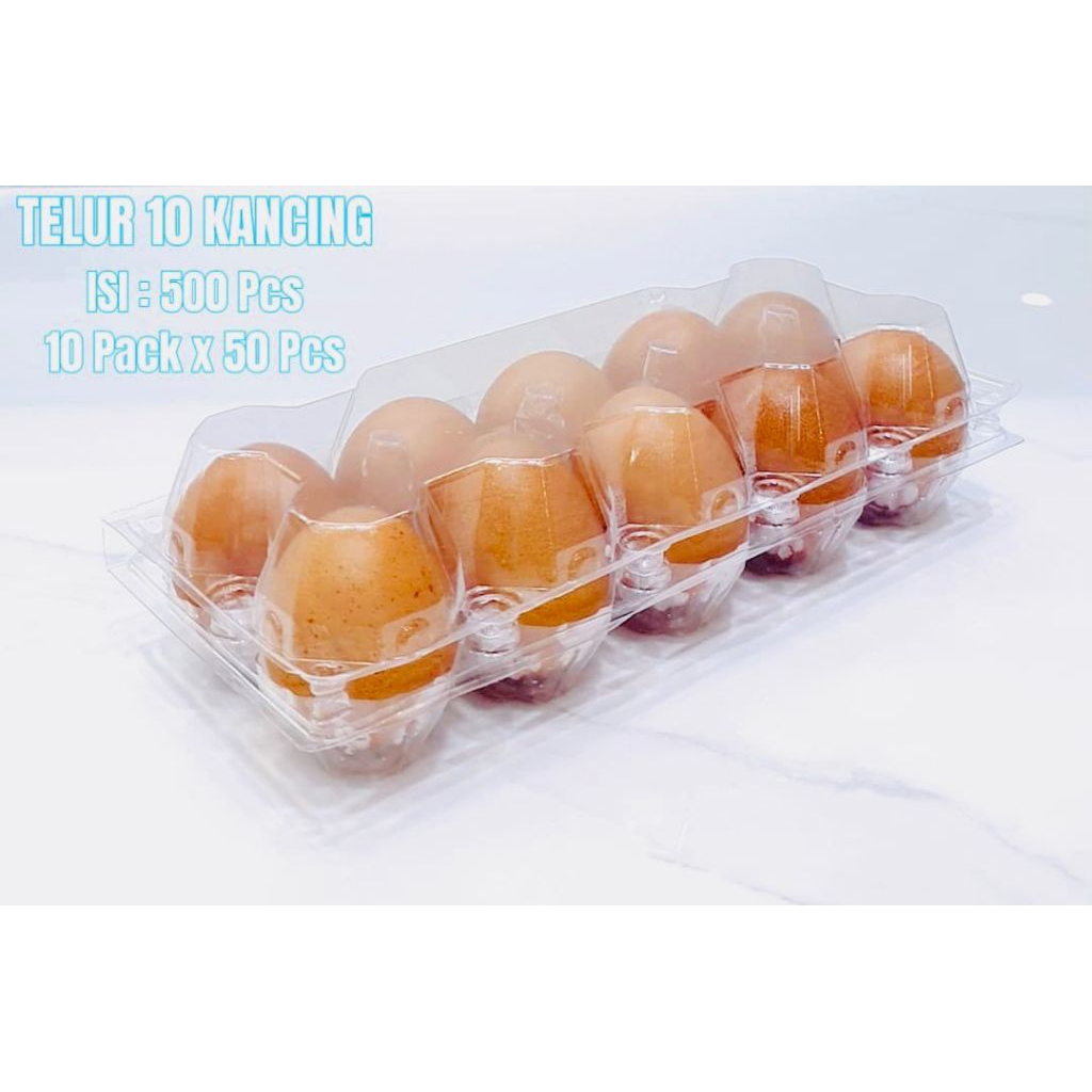 Mika Telur / Box Mika Tray / Egg Tray / Mika Telur Kancing ( isi 50 pcs mika )