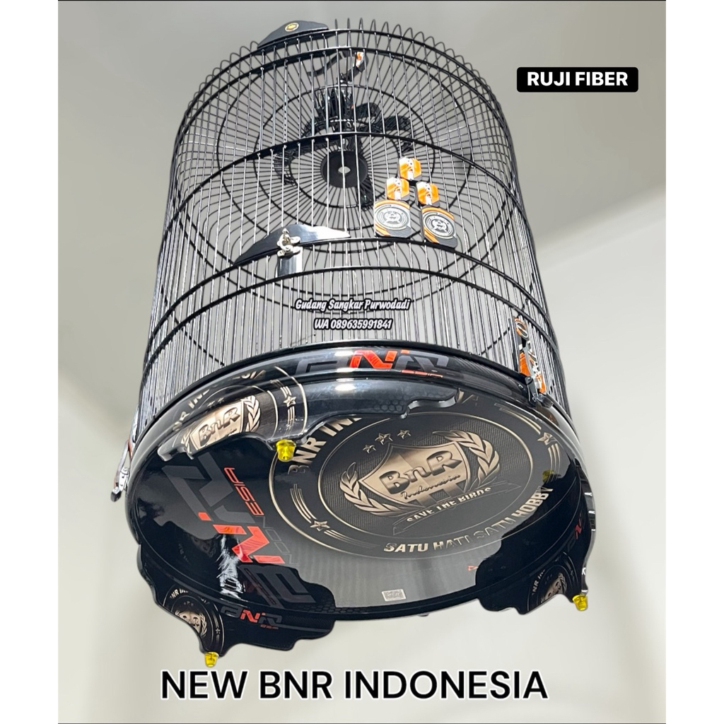 SANGKAR MURAI BNR ORIGINAL RUJI FIBER FULLSET ( FREE PACKING KAYU )