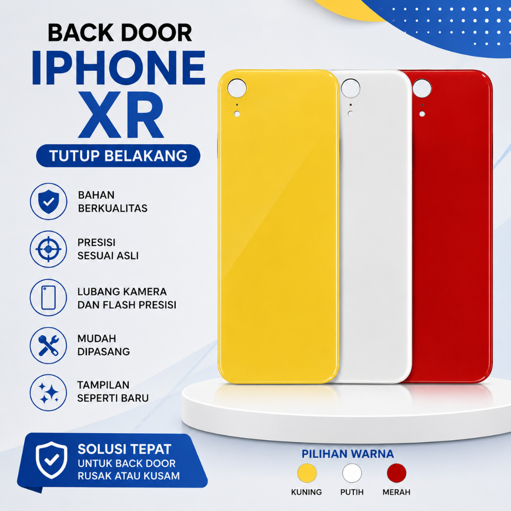Back Door iPhone XR Tutup Belakang Housing Casing iPhone XR