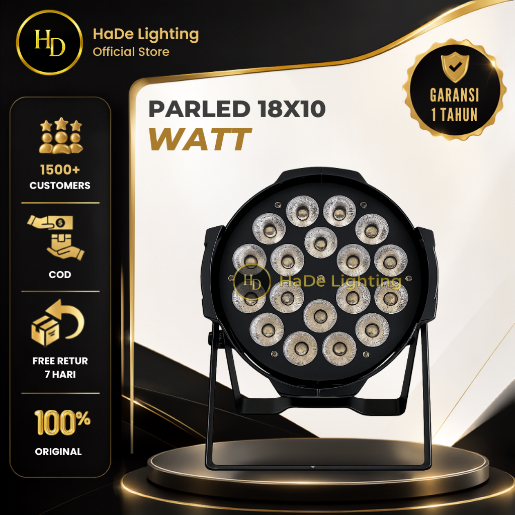 Par Led 18x10 Watt Fullcolor - Lampu Parled 18x10 Watt 4in1