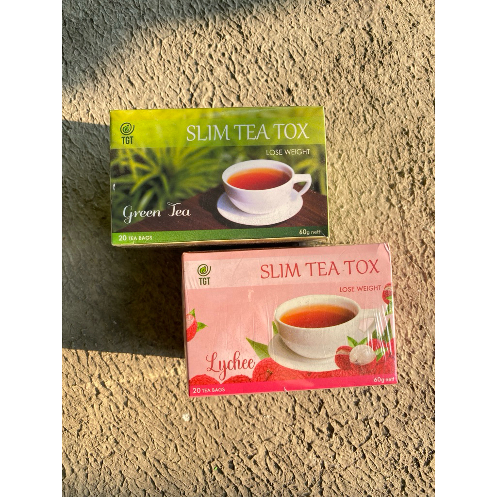 TGT Slim Tea Tox Green Tea , Lychee Teh Diet Pelangsing