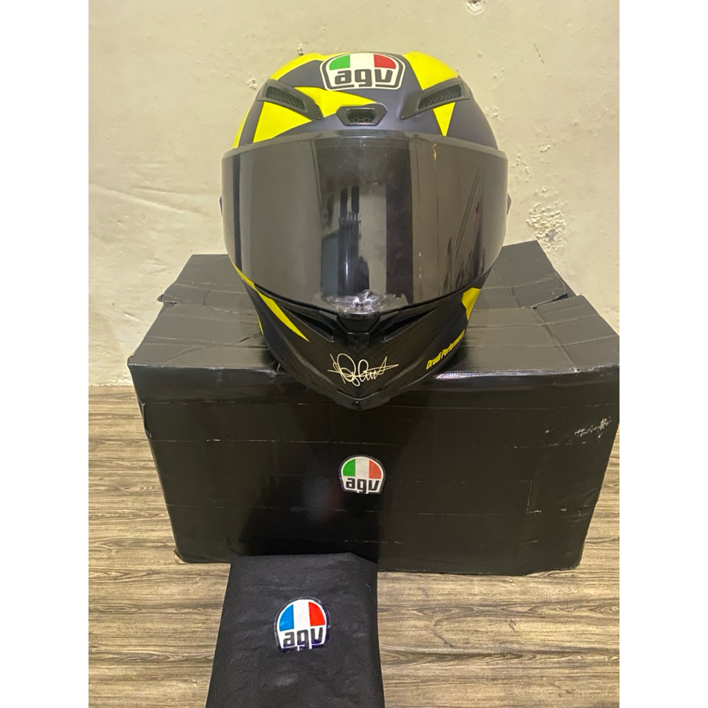 Helm Fullface AGV Pista Gprr Soleluna 2018 Clone 1:1