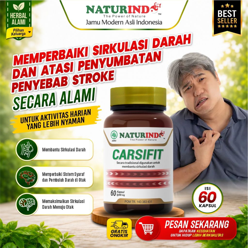Obat Herbal Stroke Struk Herbal Strok Struk Herbal Pasca Stroke Carsifit Naturindo