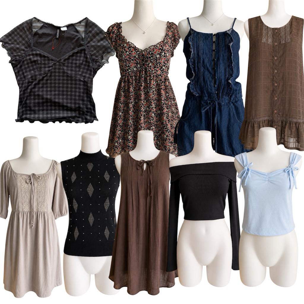 ( UPDATE 4 JULY ) Stylish Atasan Clothing Collections Axes Femme | Milkmaid Cottagecore Aesthetic Y2