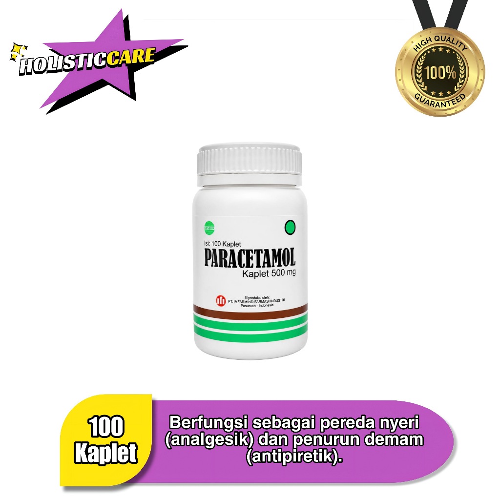 PARACETAMOL INFARMIND 500 MG - 100 TABLET / BOTOL