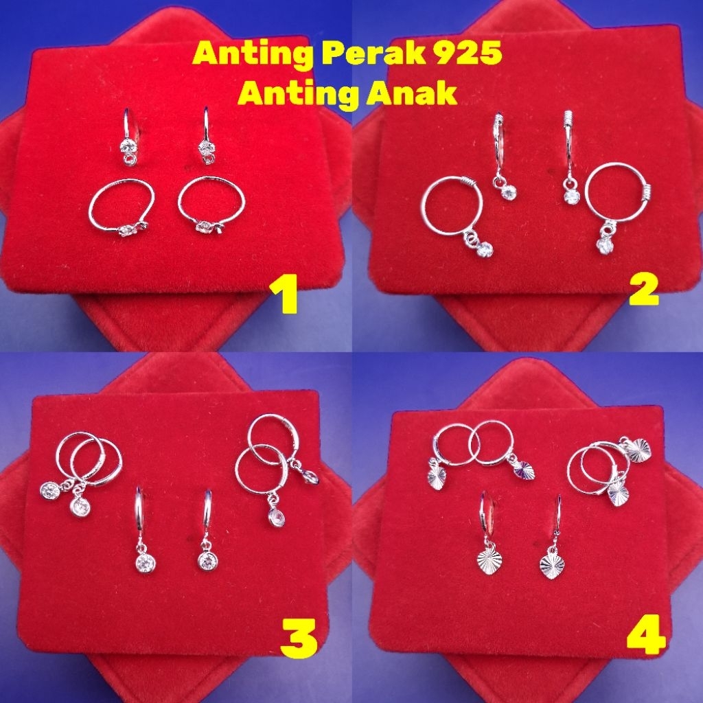 Anting Perak 925 Anting Knit Anak