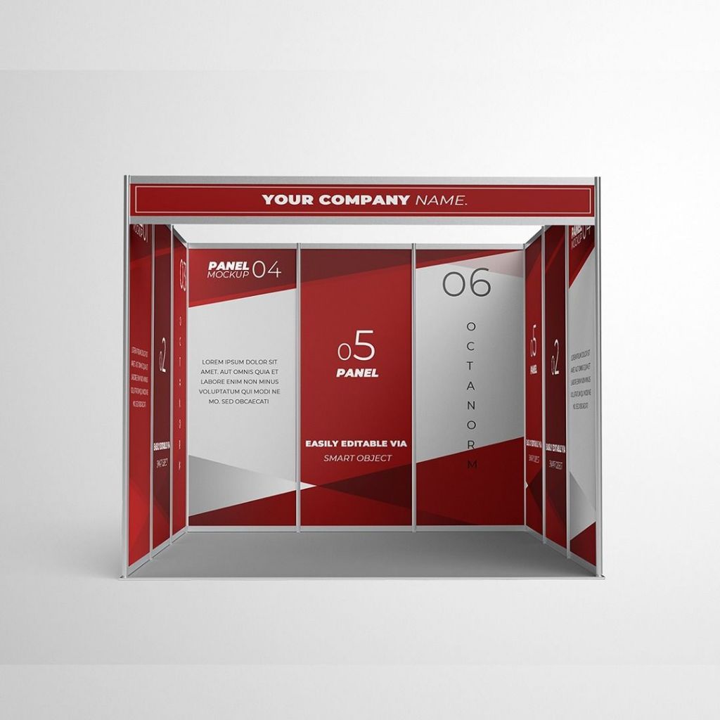Booth pameran 3x3 stand booth pameran partisi pameran r8 bisa bongkar pasang