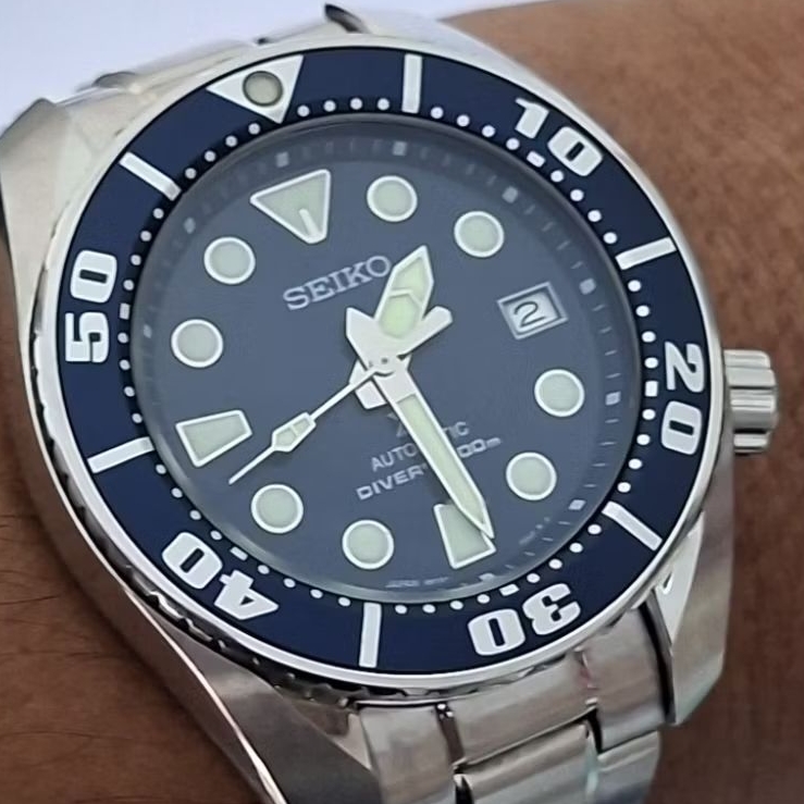 seiko prospex SUMO SBDC033 automatic blue dial