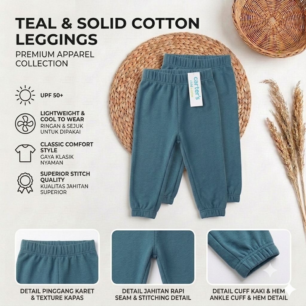 BABY LEGGING/ LEGGING KATUN BAYI/ LEGGING BAYI MURAH/ LEGGING BAYI KASUAL/ LEGGING BAYI ADEM DAN LEM