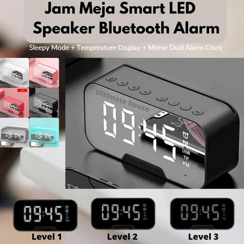 Jam Digital Speaker  Bluetooth Portable FM Radio Wireless Jam Mini Led Jam Speaker