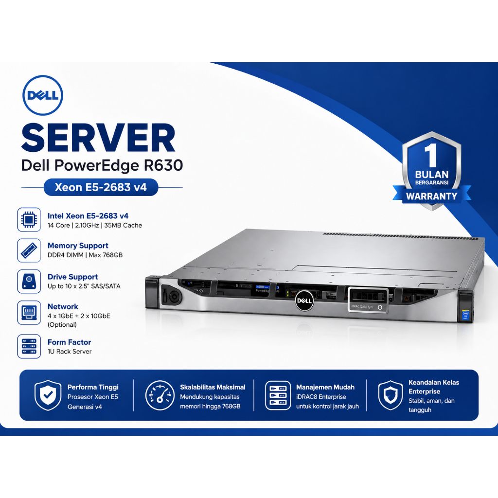 Server Dell R630 Xeon E5-2683 v4