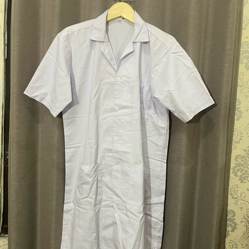 Jas Lab M Like New Putih Unisex Laboratorium Preloved Murah