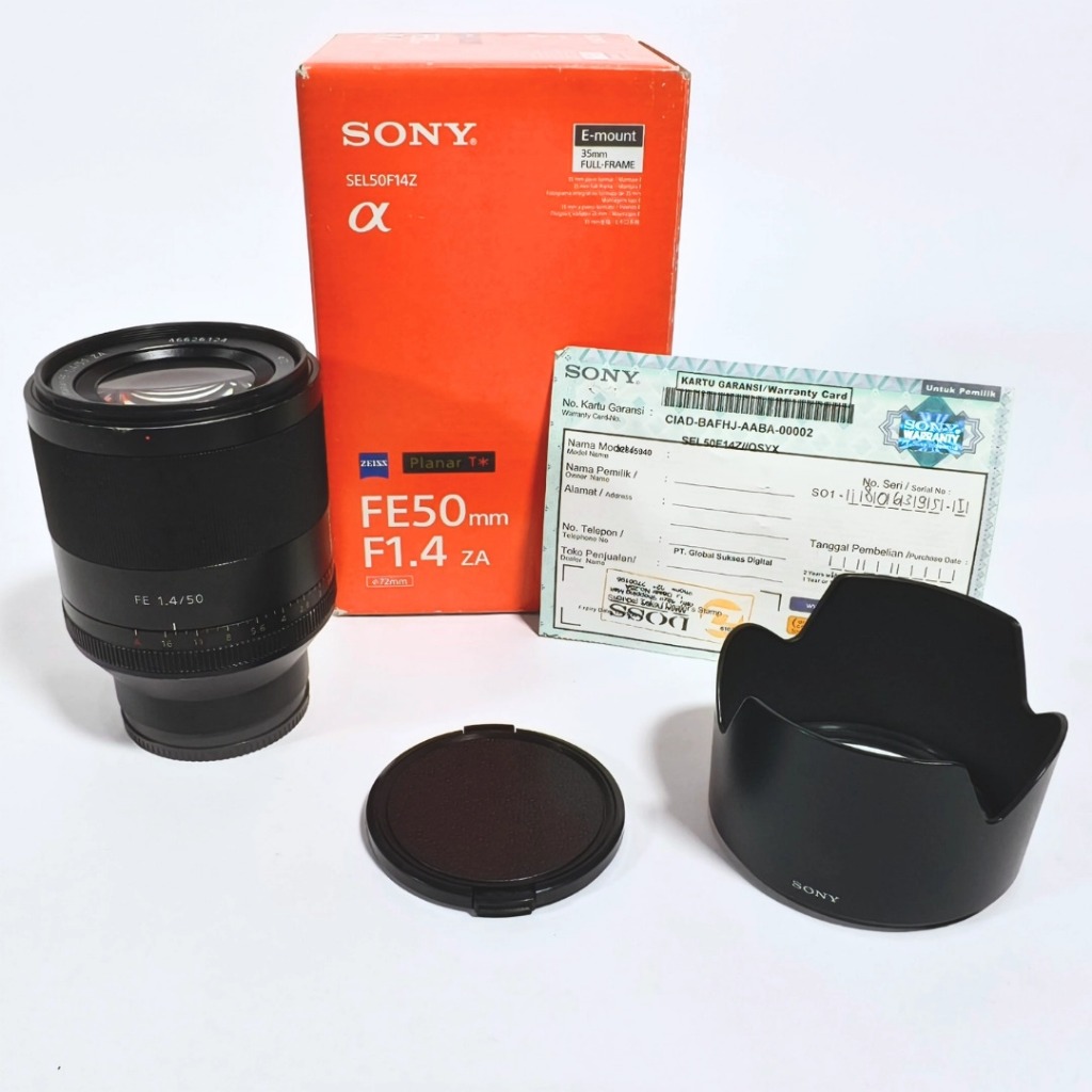 Sony Zeiss FE 50mm f/1.4 ZA Lens | 50 mm f1.4 Bekas Second Preloved