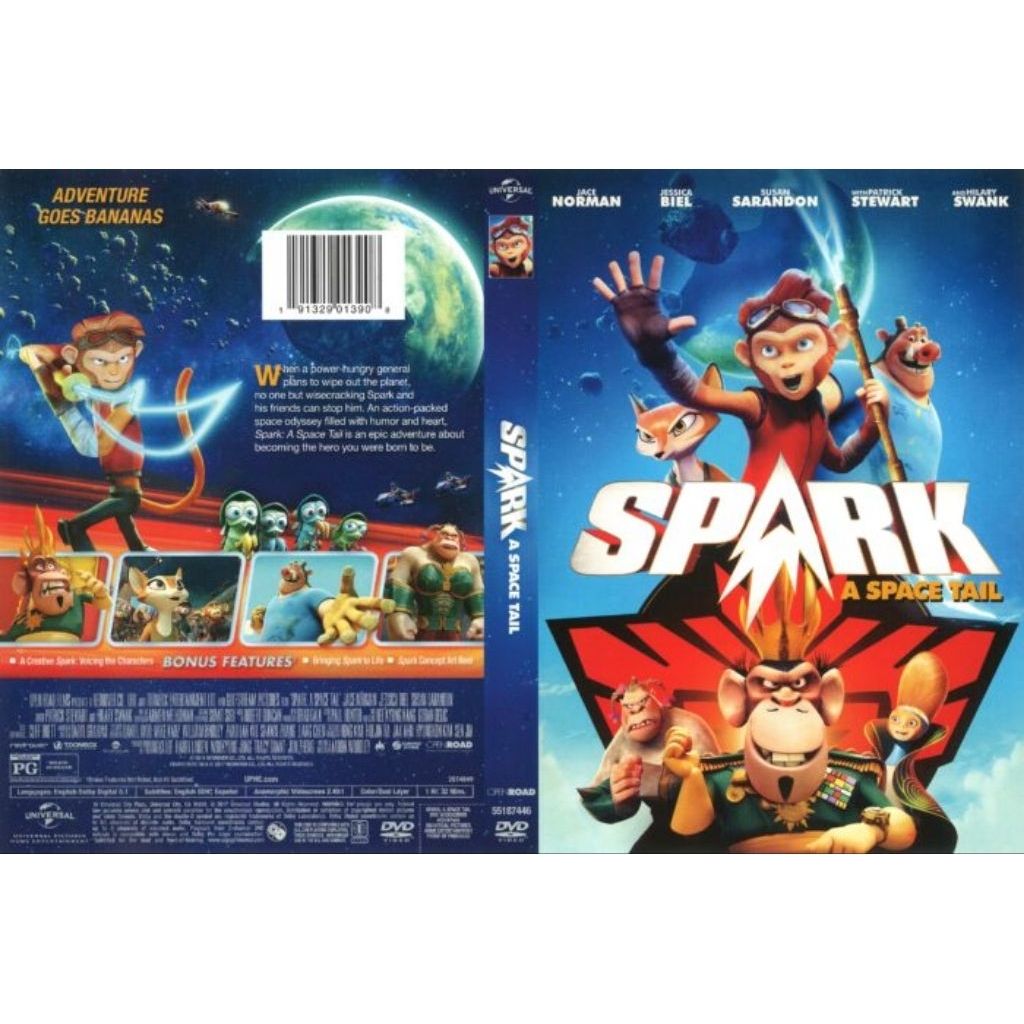 KASET DVD FILMM ANAK ANAK KARTUNN ANIMASI TERBARU SPARK A SPACE TAIL-KASET FILMM KARTUNN MONKEY KING