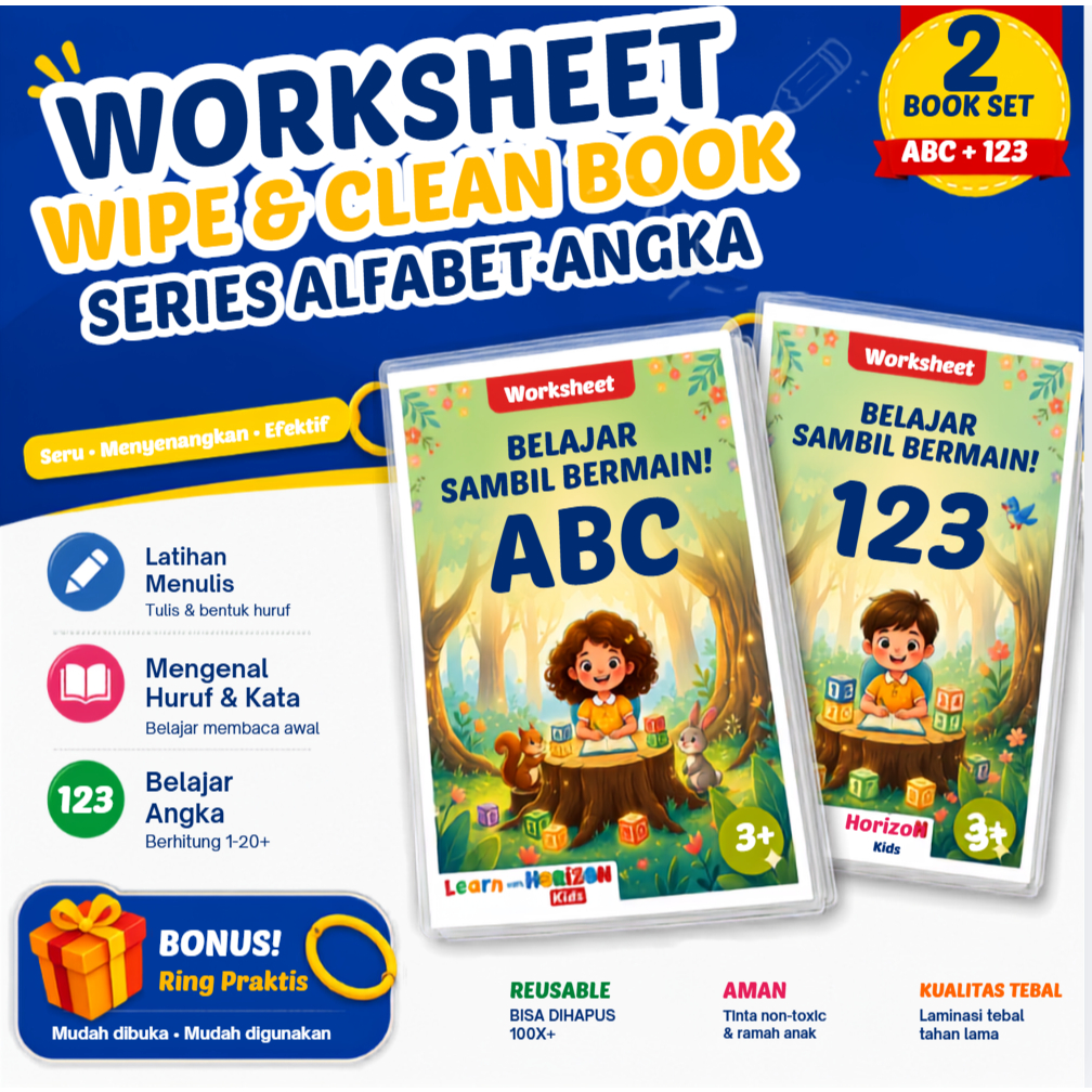 Activity Worksheet Anak 3 Tahun Buku Aktivitas Edukasi Menulis Huruf Angka Hijaiyah Wipe Clean Yuk B