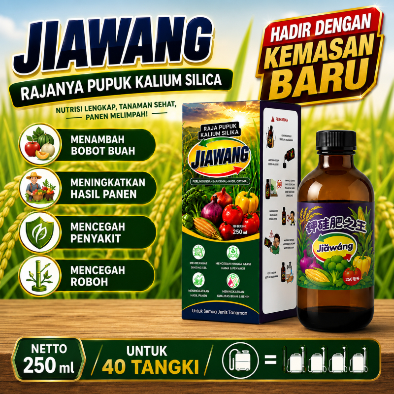 Jiawang - Jia Wang Pupuk Cair Kalium Silika Murni 250 ml Hasil Maksimal Meningkatkan kualitas panen 
