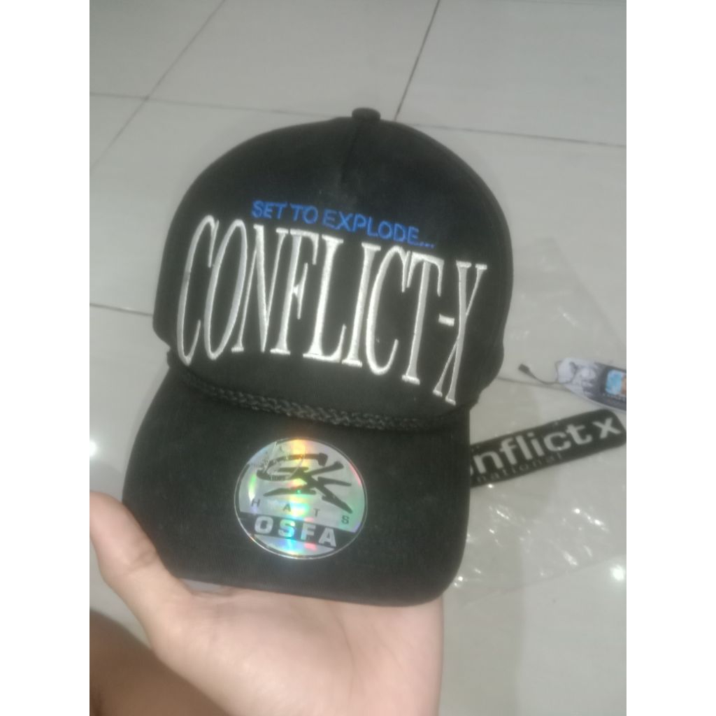 topi conflict x artikel baru, minus pemakaian