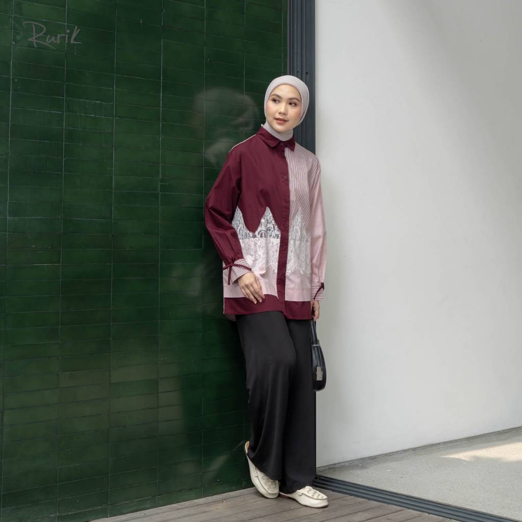 RURIK AVERY SHIRT| RURIK VOL 1 JULY | KEMEJA WANITA | BLOUSE WANITA MUSLIM