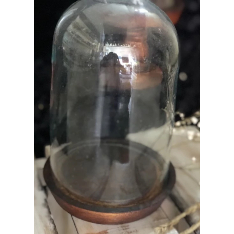 DOME /Kubah display kaca dengan dasar KUNAH/Glass Dome / Glass Dome kaca /kaca bunga/ Flower Glass /