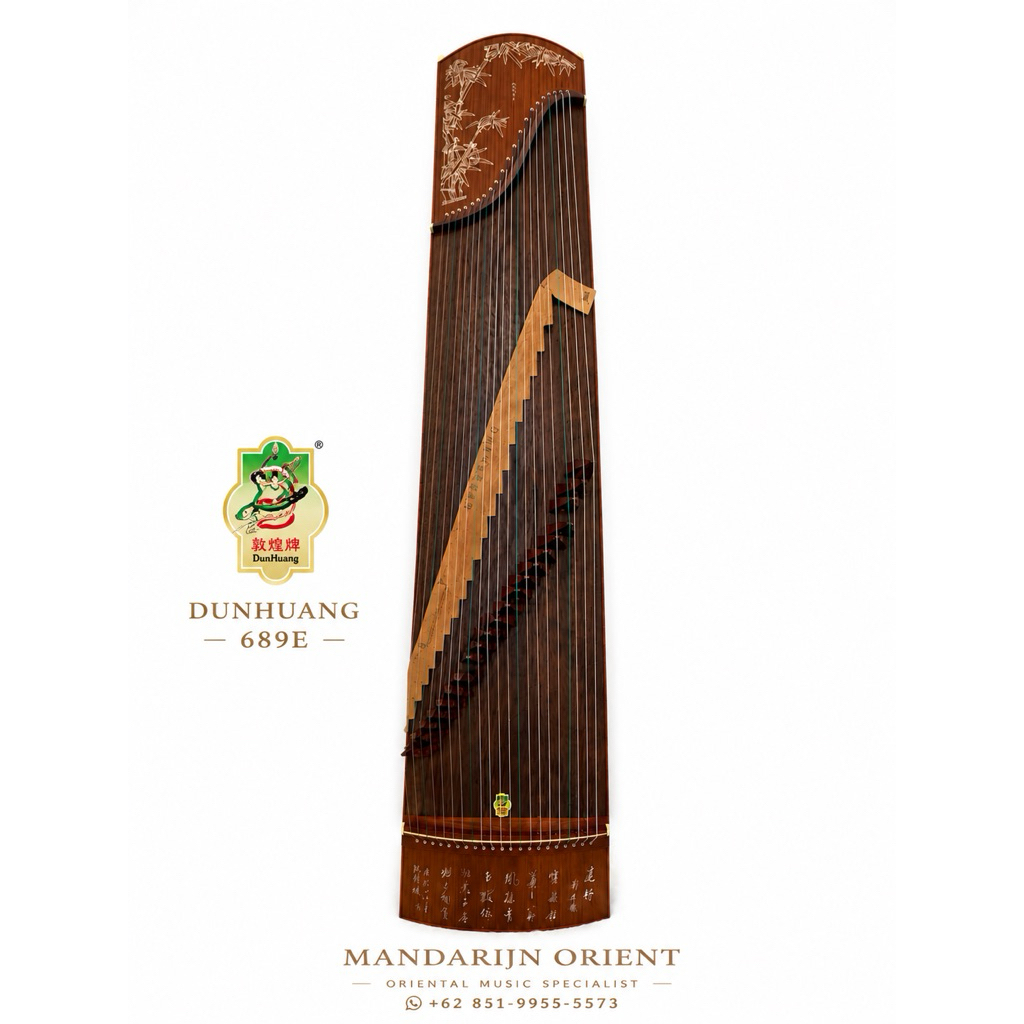 [READY STOCK] Guzheng DunHuang 689E Original | Alat Musik Tradisional China 21 Senar