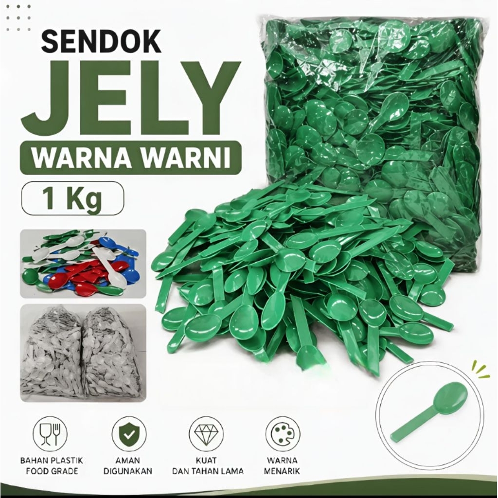 SENDOK KECIL/SENDOK JELLY PLASTIK
