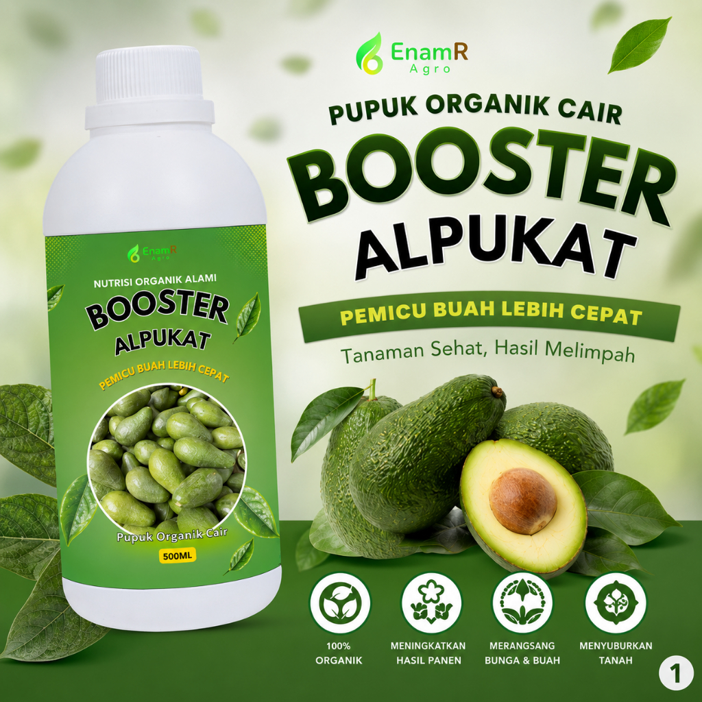Pupuk Cair Avocado Booster 500 ML - Organik, Ramah Lingkungan, Mudah Digunakan