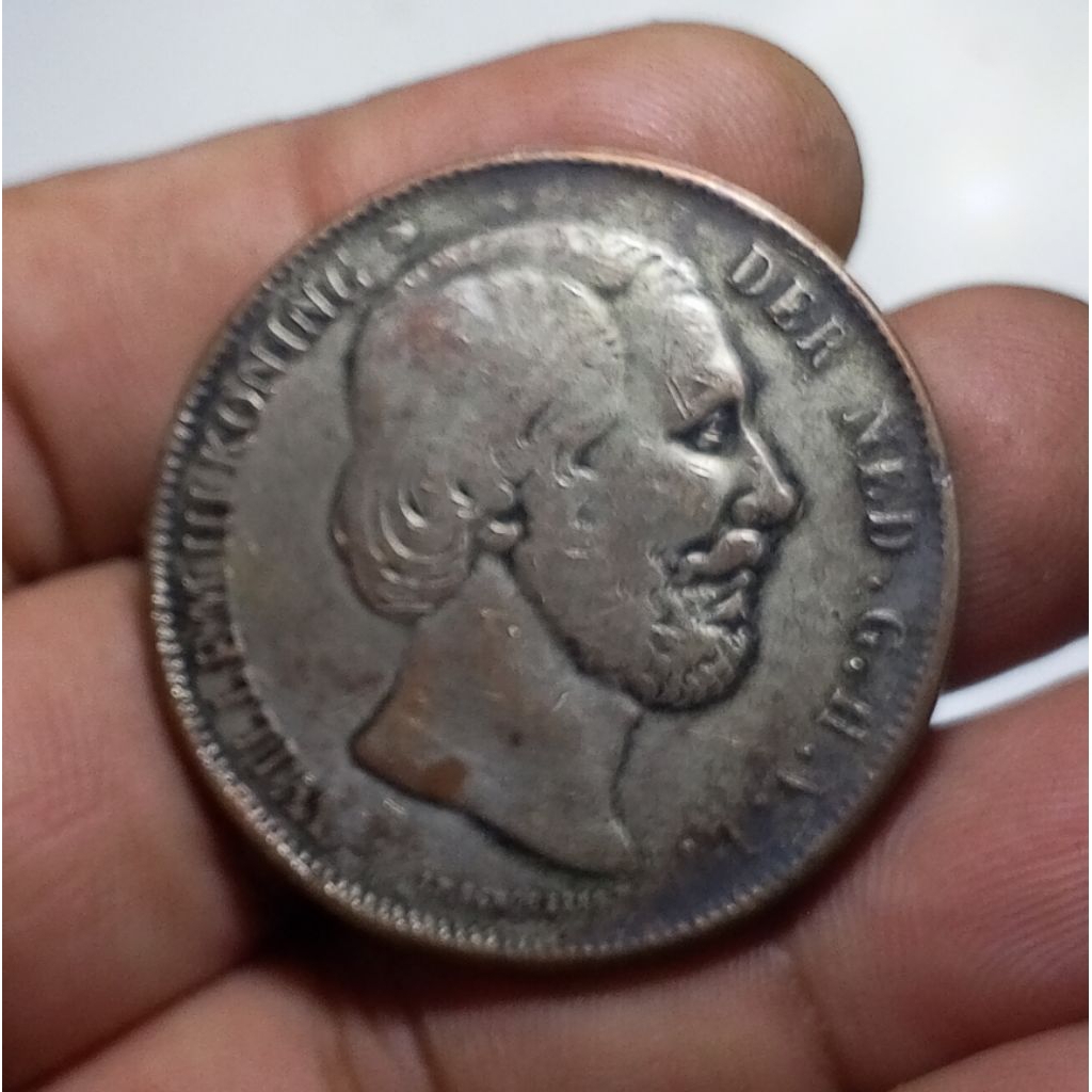 Koin Souvenir Canada/Old Willem III 21/2 G 1860