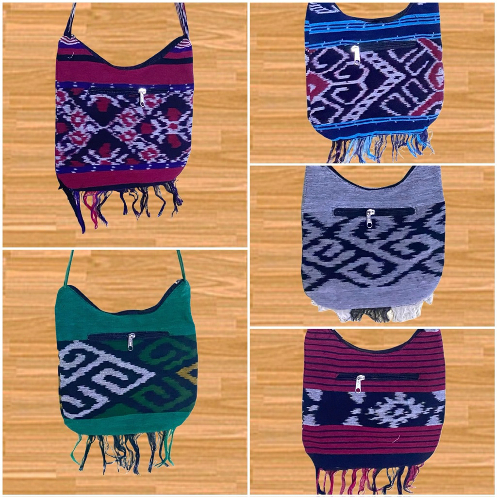 Tas Selempang Tenun Mini Tenun Etnik Ukuran Kecil Tas Simpel Tenun Toraja