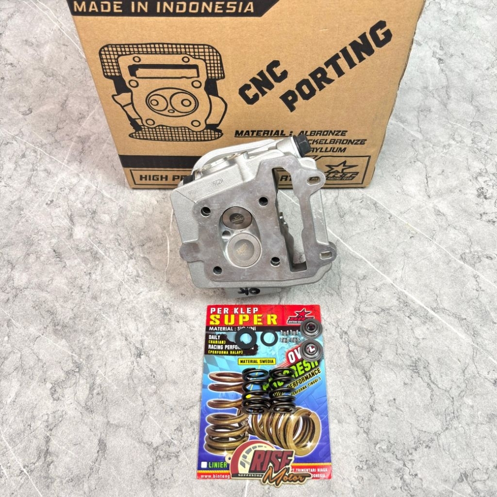 BLOK CYLINDER HEAD BRT BEAT KARBU 28 24 PORTING CNC