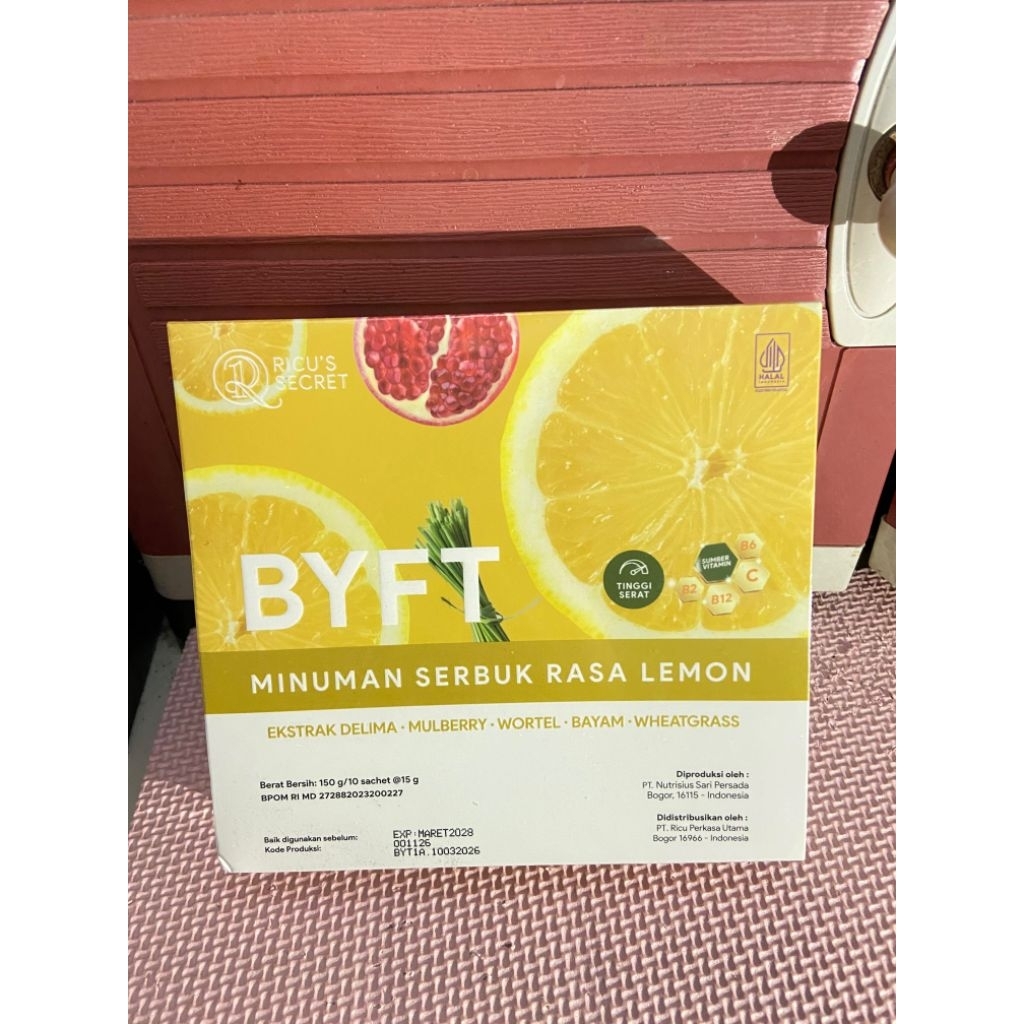 BYFT minuman diet serbuk rasa lemon