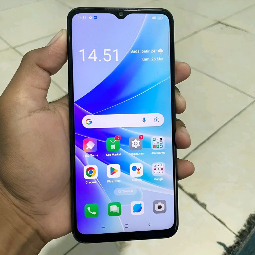 LCD Touchscreen Ori Asli Copotan Oppo A77s / A77 / A77 5G / A57 2022