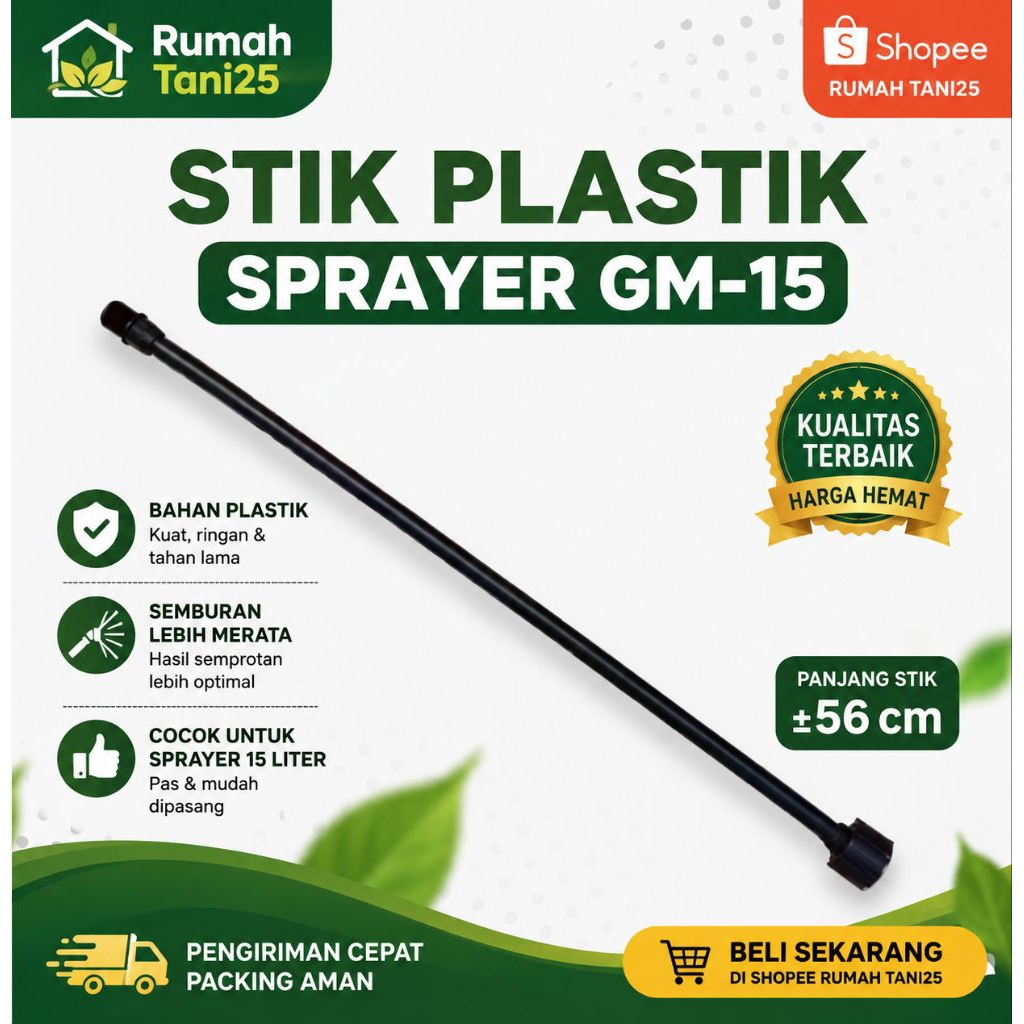 Stik platik/pipa plastik Sprayer solo, German15, panda 15 liter