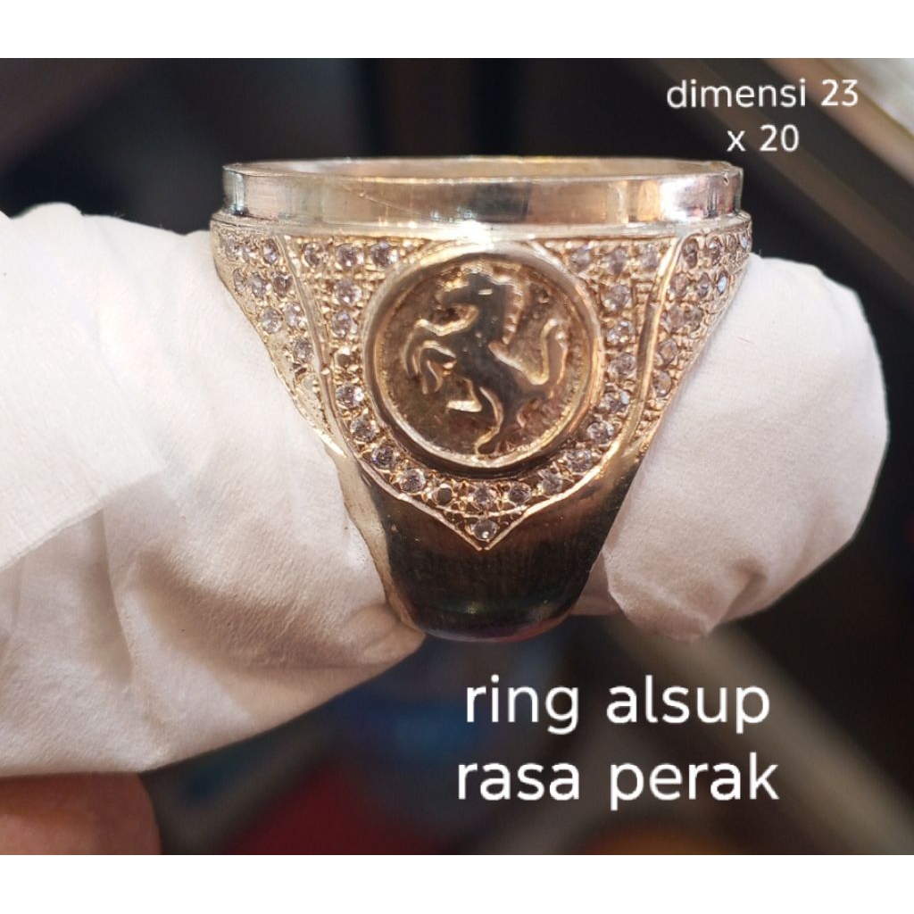 ring alpaka super model perak