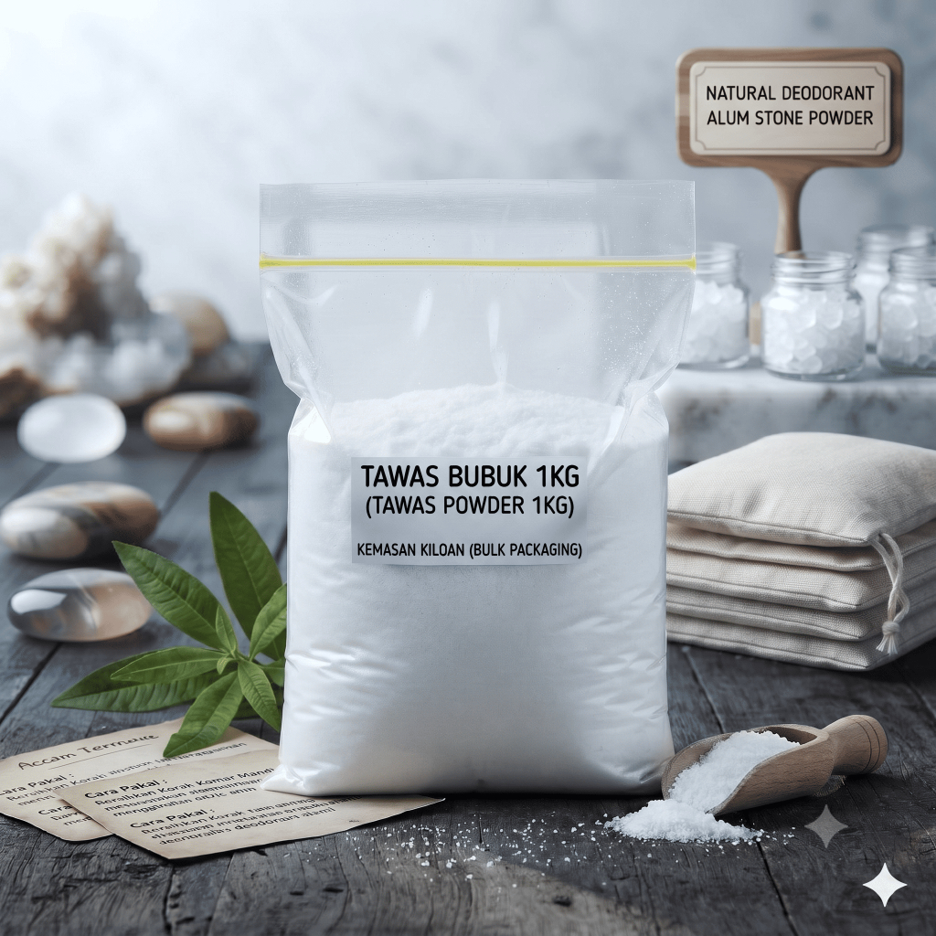 Tawas Powder 1Kg Aluminium Sulfat Penjernih dan Perawatan Air (Bubuk)